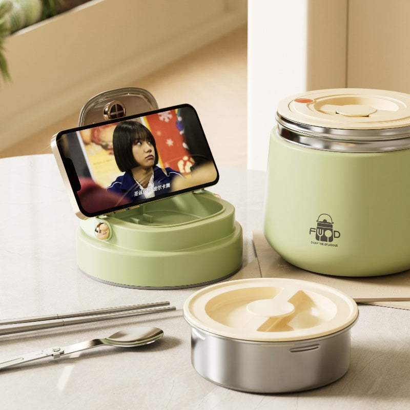 Adults Stainless Steel Insulated Lunch Box Spoon And Fork