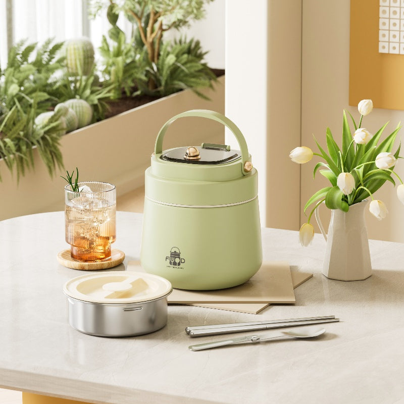Adults Stainless Steel Insulated Lunch Box Spoon And Fork