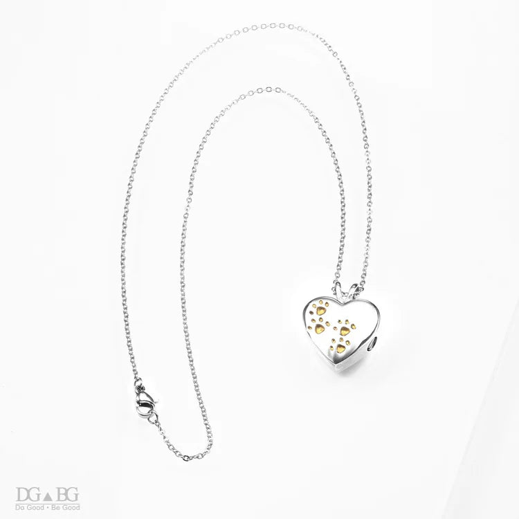 Keepsake Heart Pet Urn Titanium Steel Openable Locket