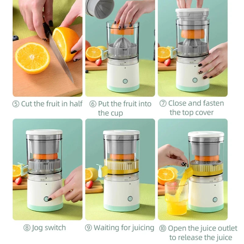Household Electric Orange Extractor Portable Fruit Juicer