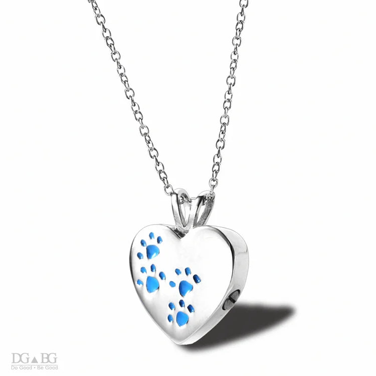 Keepsake Heart Pet Urn Titanium Steel Openable Locket