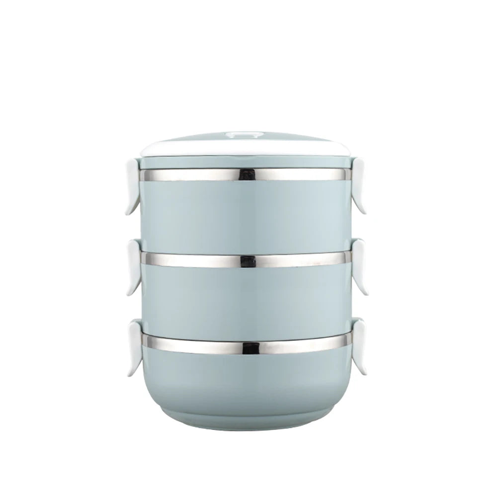 Portable Stainless Steel Thermal Lunch  Box for Kids