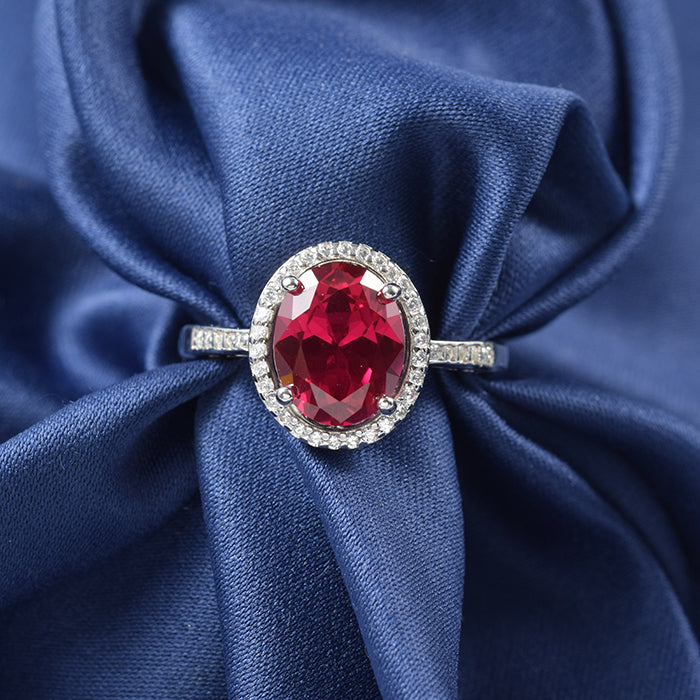 Elegant 3CT Ruby Ring for Women