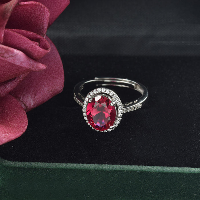 Elegant 3CT Ruby Ring for Women