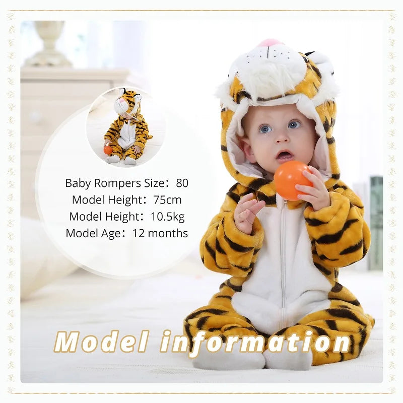 Halloween Flannel Baby Romper Overall Jumpsuit