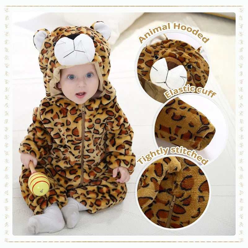Halloween Flannel Baby Romper Overall Jumpsuit