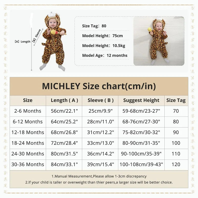 Halloween Flannel Baby Romper Overall Jumpsuit