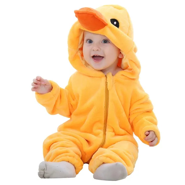 Halloween Flannel Baby Romper Overall Jumpsuit