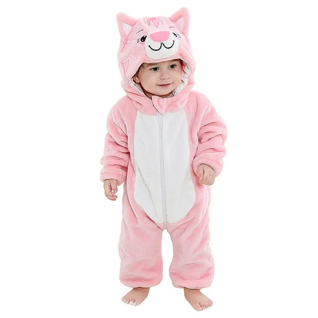 Halloween Flannel Baby Romper Overall Jumpsuit